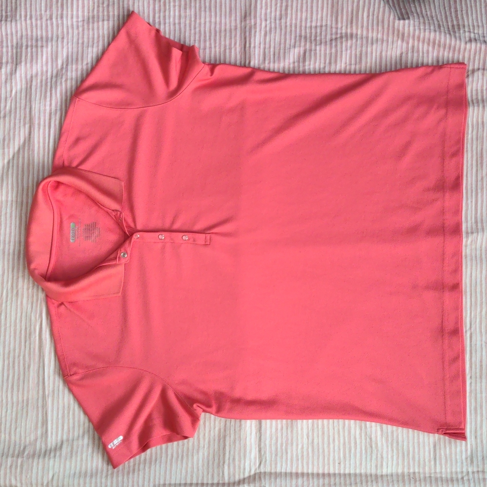 Izod S/S Collared Shirt Peachy Pink Size L